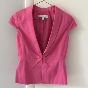 Short Sleeve Peplum Blazer